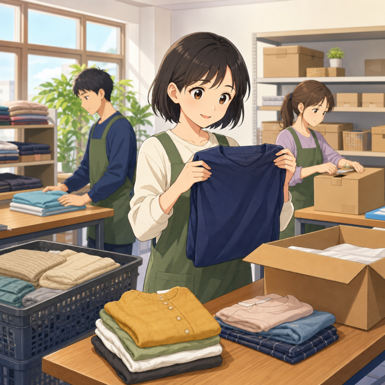 就労継続支援B型の衣類整理と梱包をつなぐ検品メモ